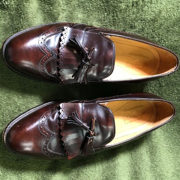 Johnston & Murphy Men\'s Tassel Loafers Size 10.5 B  Brown Leather Dress Shoes main image 6